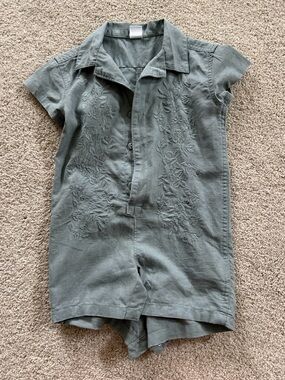 GAP Baby Linen-Cotton Cabana Shorty One-Piece